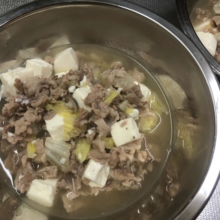 牛バラ肉でワンコすきやき 愛犬用ご飯